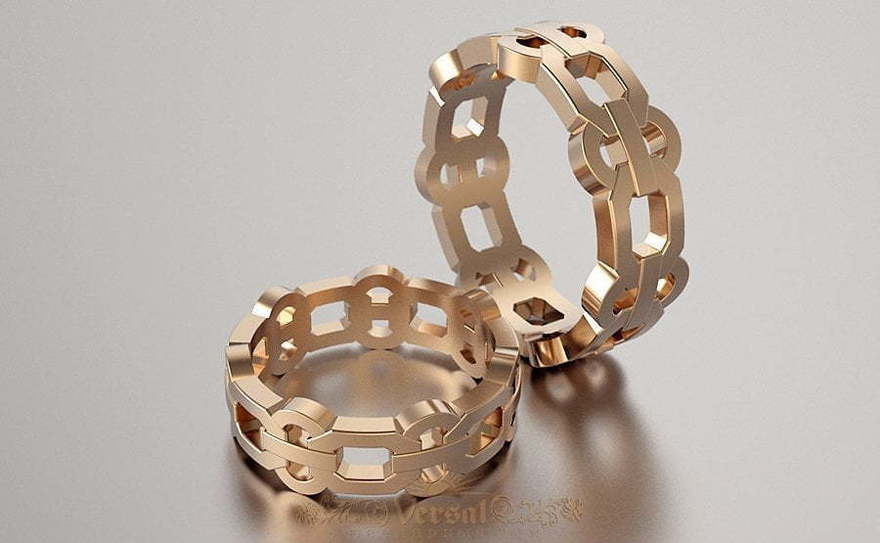 Обручальные кольца VGOK0087 из Розовое (красное) золото от Ювелирный Дом Версаль 2