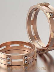 Обручальные кольца VGOK0024 из Розовое (красное) золото от Ювелирный Дом Версаль 1