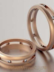 Обручальные кольца VGOK0153 из Розовое (красное) золото от Ювелирный Дом Версаль 1