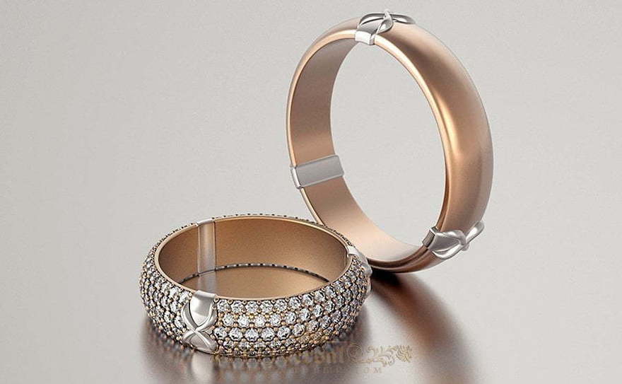 Обручальные кольца VGOK0140 из Розовое (красное) золото от Ювелирный Дом Версаль 1