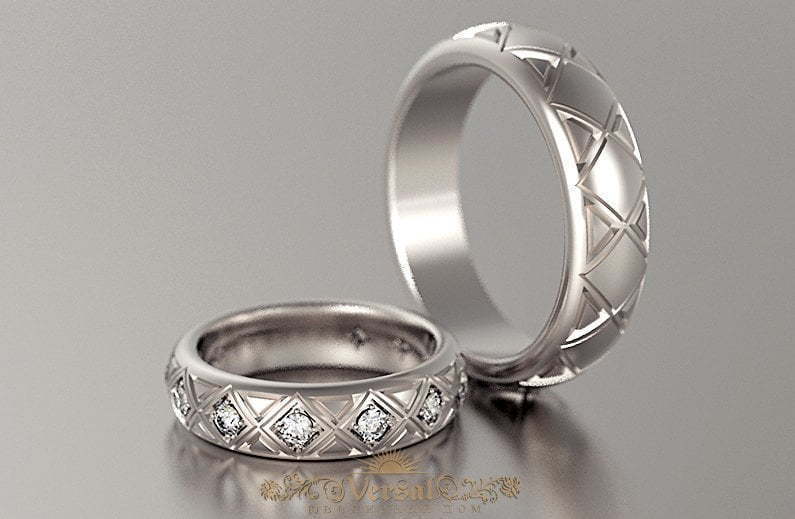 Обручальные кольца VGOK0074 из Белое золото, Платина от Ювелирный Дом Версаль 1
