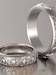 Обручальные кольца VGOK0074 из Белое золото, Платина от Ювелирный Дом Версаль 1