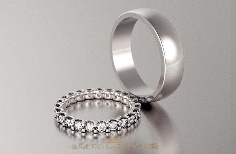 Обручальные кольца VGOK0027 из Белое золото, Платина от Ювелирный Дом Версаль 1