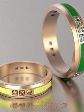 Обручальные кольца VGOK0003 из Розовое (красное) золото от Ювелирный Дом Версаль 2