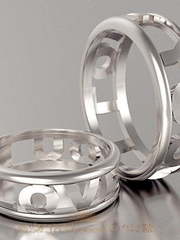 Обручальные кольца VGOK0017 из Белое золото, Платина от Ювелирный Дом Версаль 1