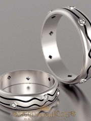 Обручальные кольца VGOK0009 из Белое золото, Платина от Ювелирный Дом Версаль 1