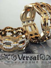Обручальные кольца VGOK0066 из Желтое золото от Ювелирный Дом Версаль 2