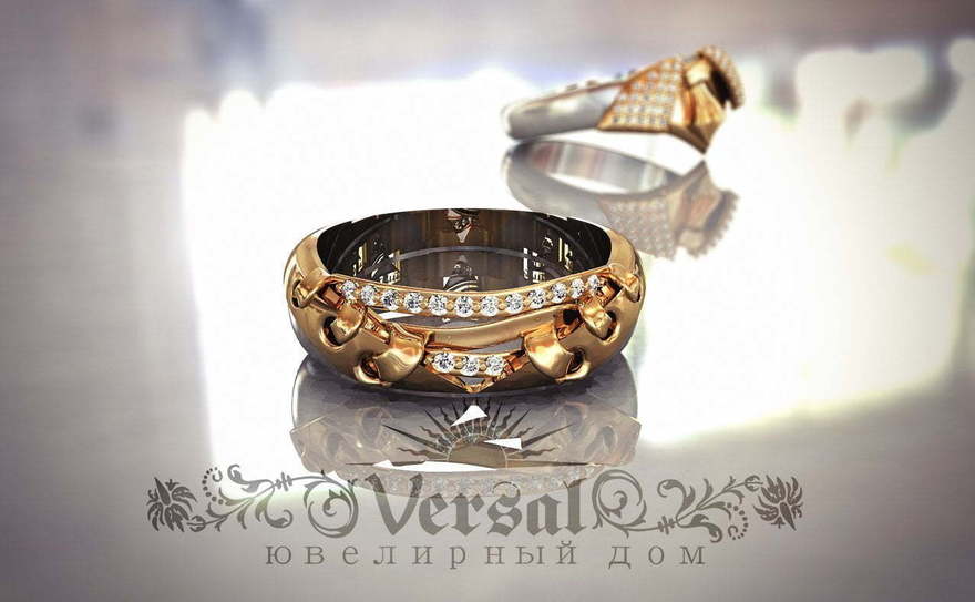 Обручальные кольца VGOK0097 из Комбинированные от Ювелирный Дом Версаль 4