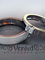 Обручальные кольца VGOK0040 из Комбинированные от Ювелирный Дом Версаль 2