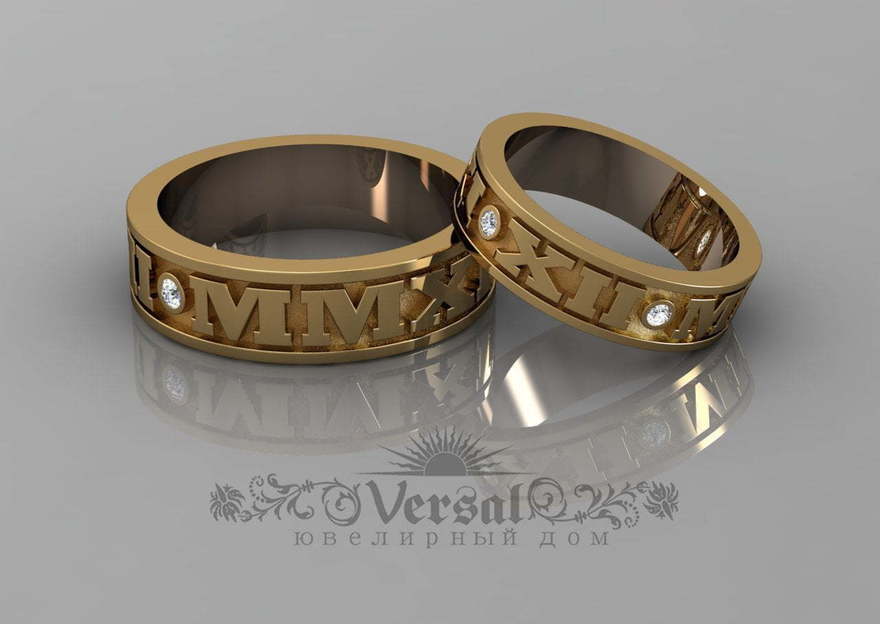 Обручальные кольца VGOK0148 из Желтое золото от Ювелирный Дом Версаль 2