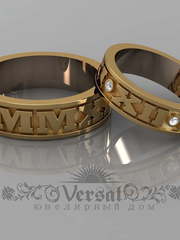 Обручальные кольца VGOK0148 из Желтое золото от Ювелирный Дом Версаль 2