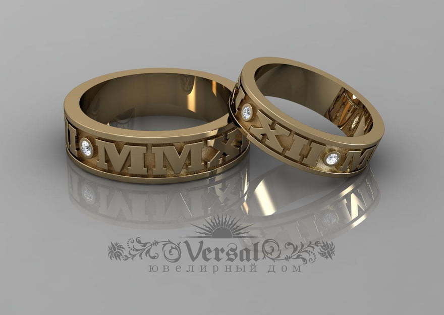 Обручальные кольца VGOK0148 из Желтое золото от Ювелирный Дом Версаль 3