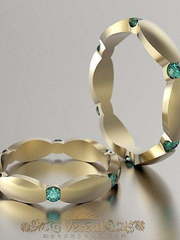 Обручальные кольца VGOK0053 из Желтое золото от Ювелирный Дом Версаль 2