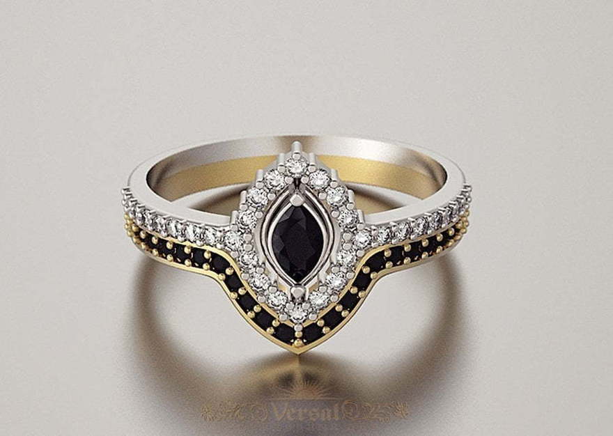 Помолвочное кольцо VGJK0086 из Комбинированные от Ювелирный Дом Версаль 2