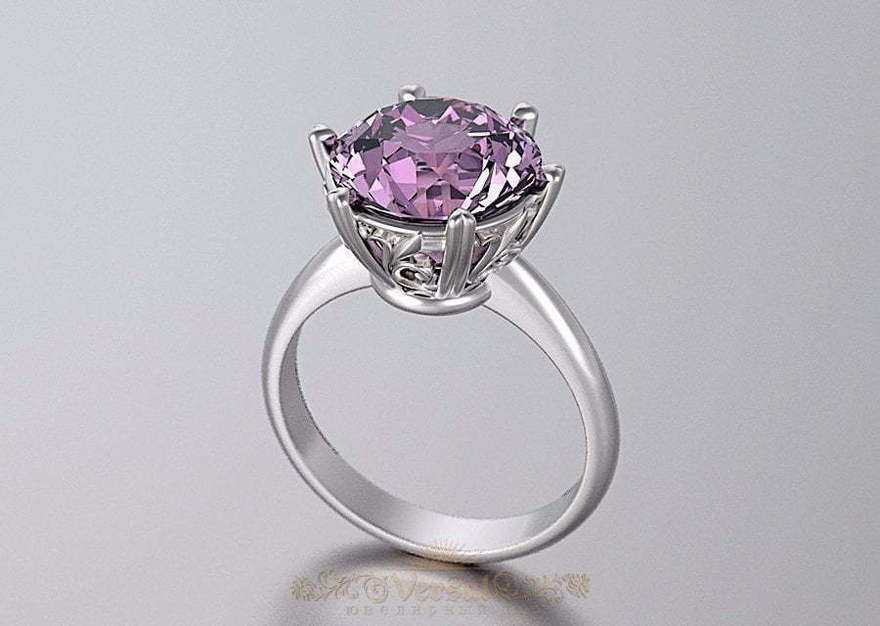 Помолвочное кольцо из белого золота VGJK0187 из Белое золото от Ювелирный Дом Версаль 2