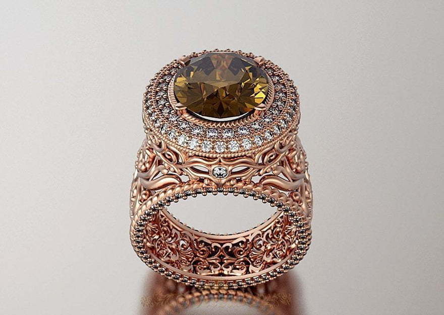 Помолвочное кольцо VGJK0190 из Розовое (красное) золото от Ювелирный Дом Версаль 1