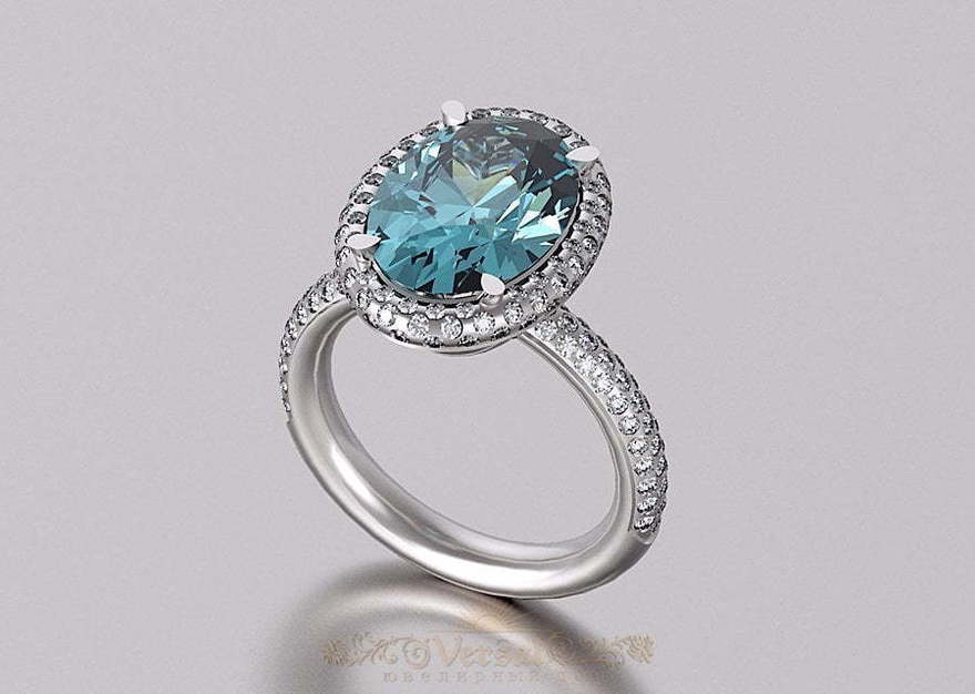 Помолвочное кольцо VGJK0060 из Желтое золото, Белое золото от Ювелирный Дом Версаль 3