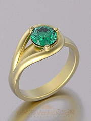 Помолвочное кольцо VGJK0185 из Белое золото, Желтое золото от Ювелирный Дом Версаль 2