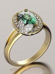 Помолвочное кольцо VGJK0145 из Желтое золото от Ювелирный Дом Версаль 1