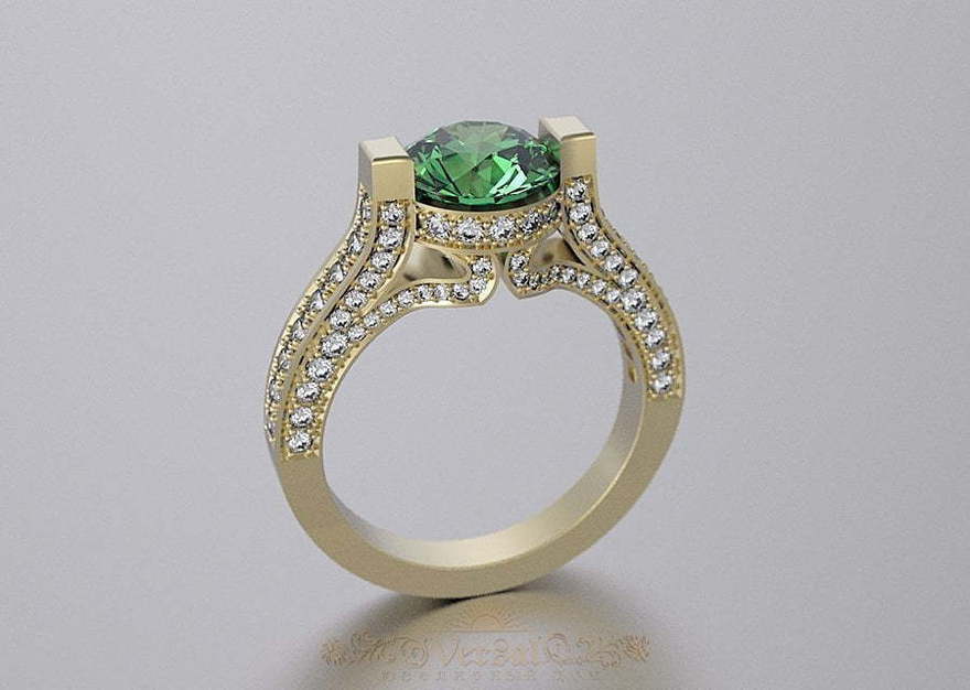 Помолвочное кольцо VGJK0005 из Желтое золото, Белое золото от Ювелирный Дом Версаль 2