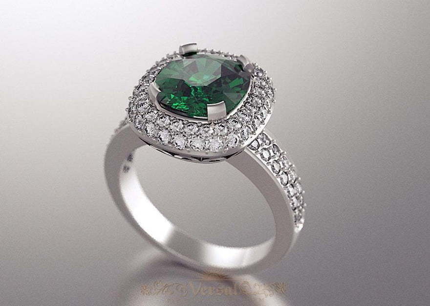 Помолвочное кольцо VGJK0080 из Желтое золото, Белое золото от Ювелирный Дом Версаль 3