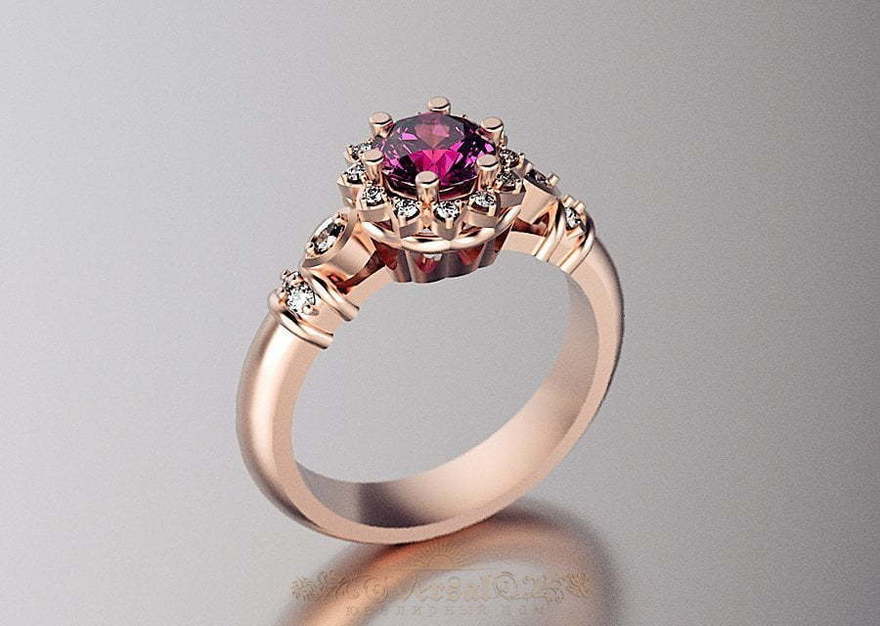 Помолвочное кольцо VGJK0186 из Розовое (красное) золото от Ювелирный Дом Версаль 1