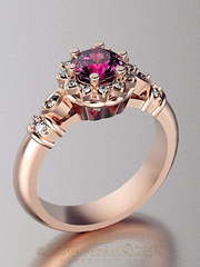 Помолвочное кольцо VGJK0186 из Розовое (красное) золото от Ювелирный Дом Версаль 1