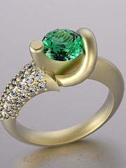 Помолвочное кольцо VGJK0032 из Белое золото, Желтое золото от Ювелирный Дом Версаль 2