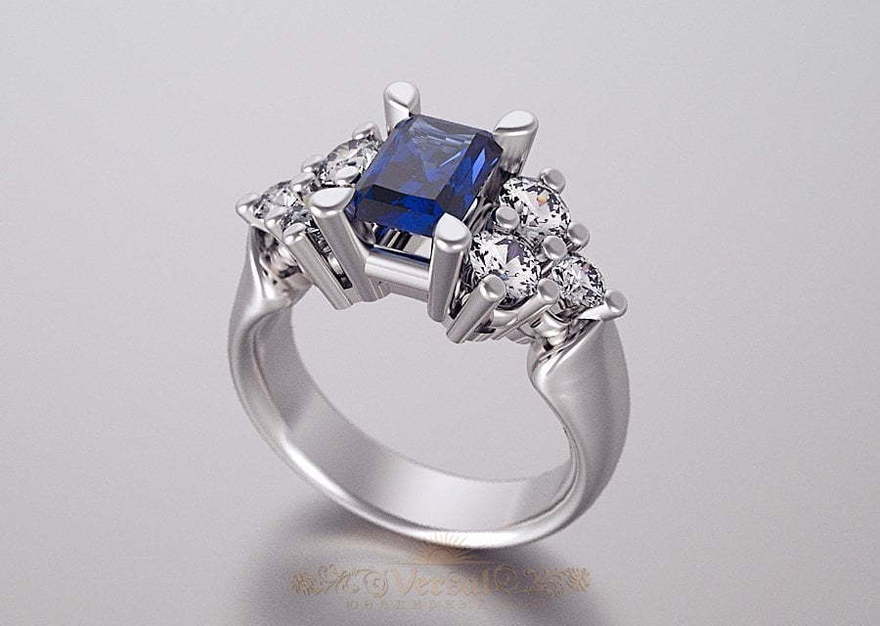 Помолвочное кольцо VGJK0024 из Желтое золото, Белое золото от Ювелирный Дом Версаль 3