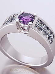 Помолвочное кольцо VGJK0021 из Белое золото, Желтое золото, Платина от Ювелирный Дом Версаль 1