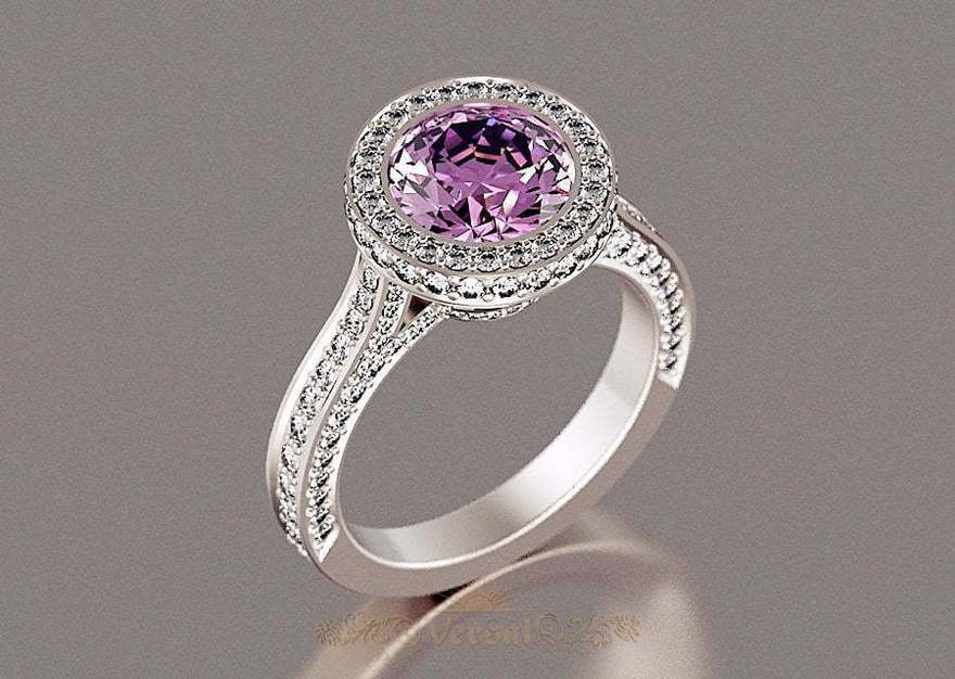 Помолвочное кольцоVGJK0039 из Белое золото от Ювелирный Дом Версаль 2