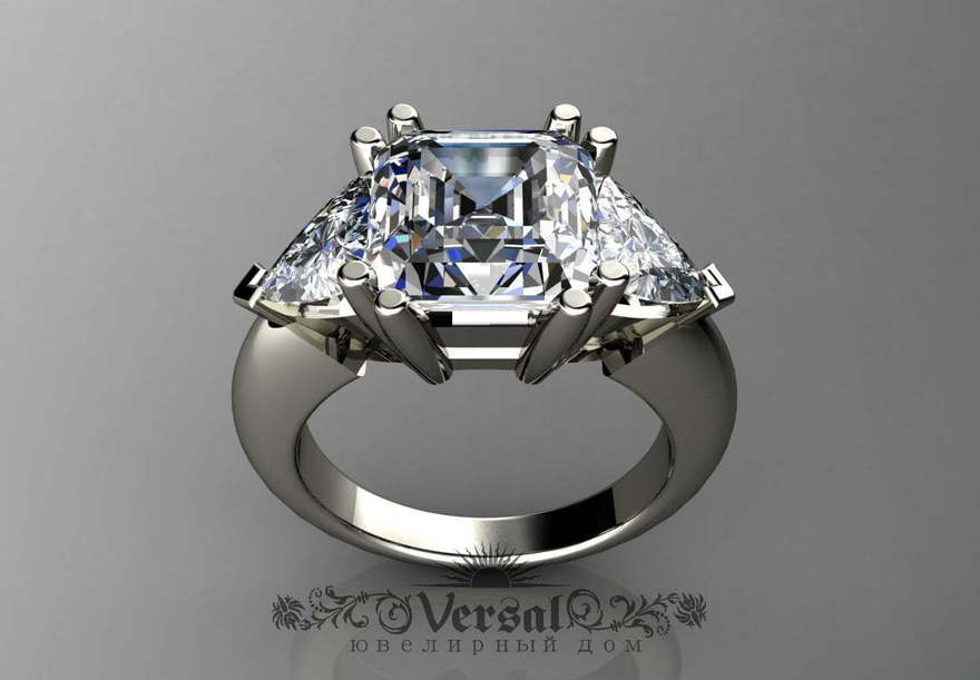 Помолвочное кольцо VGJK0035 из Желтое золото, Белое золото от Ювелирный Дом Версаль 2