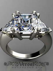 Помолвочное кольцо VGJK0035 из Белое золото, Желтое золото от Ювелирный Дом Версаль 2