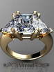 Помолвочное кольцо VGJK0035 из Белое золото, Желтое золото от Ювелирный Дом Версаль 3