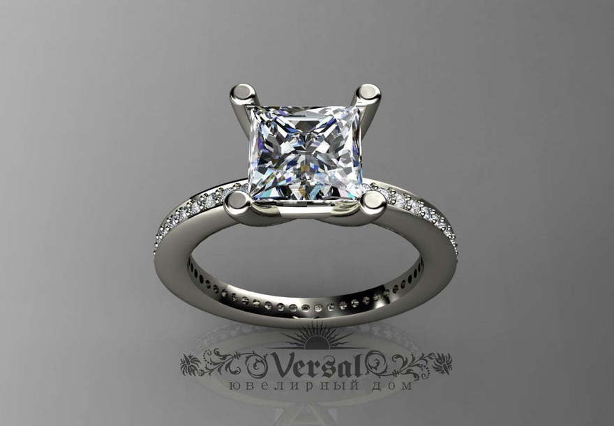 Помолвочное кольцо VGJK0057 из Белое золото, Желтое золото от Ювелирный Дом Версаль 1
