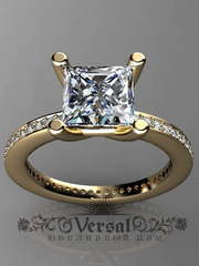 Помолвочное кольцо VGJK0057 из Белое золото, Желтое золото от Ювелирный Дом Версаль 2