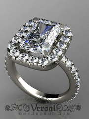 Помолвочное кольцо VGJK0090 из Белое золото, Желтое золото, Платина от Ювелирный Дом Версаль 2