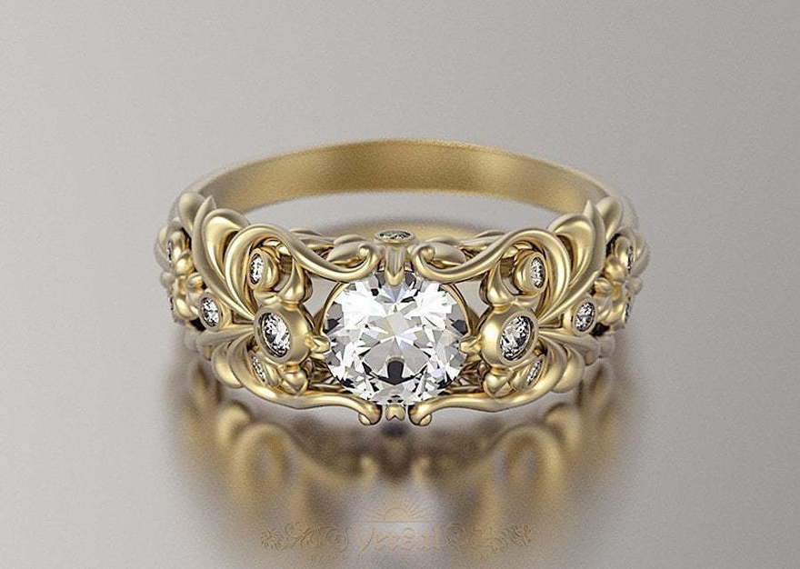 Помолвочное кольцо VGPK0083 из Желтое золото от Ювелирный Дом Версаль 2