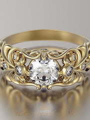 Помолвочное кольцо VGPK0083 из Желтое золото от Ювелирный Дом Версаль 2