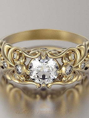 Помолвочное кольцо VGPK0083 из Желтое золото от Ювелирный Дом Версаль 2