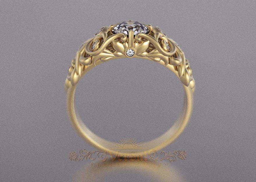 Помолвочное кольцо VGPK0083 из Желтое золото от Ювелирный Дом Версаль 3