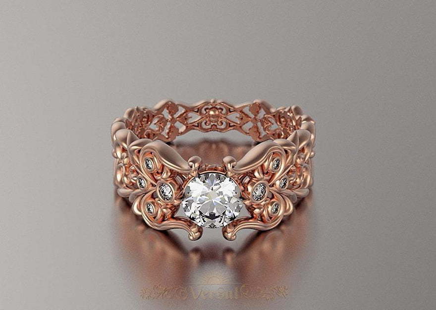 Помолвочное кольцо VGPK0092 из Розовое (красное) золото от Ювелирный Дом Версаль 1