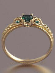 Помолвочное кольцо VGPK0090 из Желтое золото от Ювелирный Дом Версаль 2