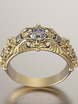 Помолвочное кольцо VGPK0102 из Желтое золото от Ювелирный Дом Версаль 1