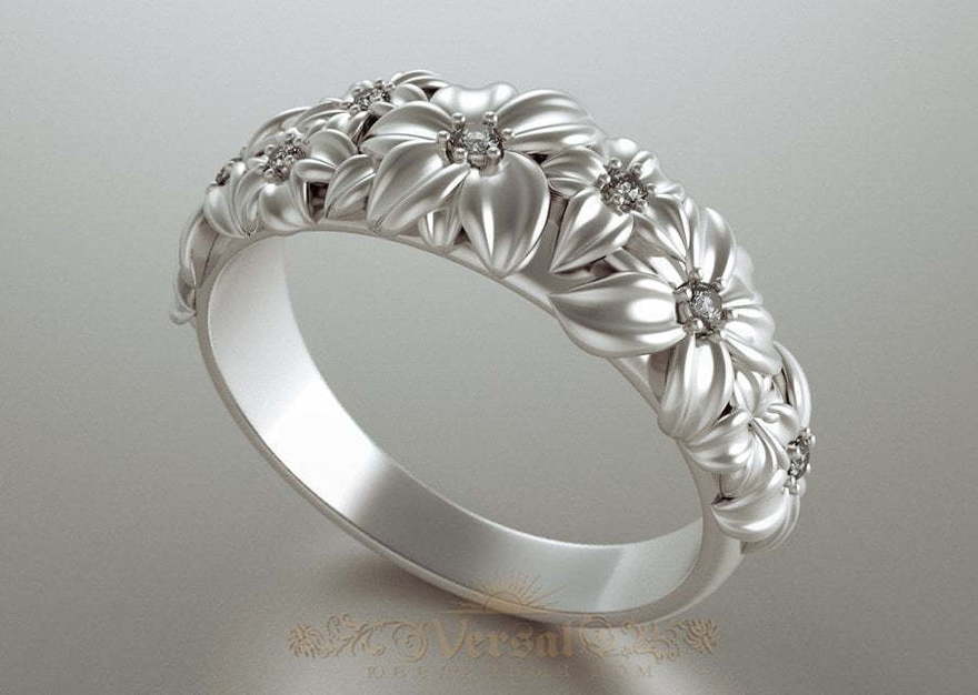 Помолвочные кольца VGPK0104 из Белое золото от Ювелирный Дом Версаль 1
