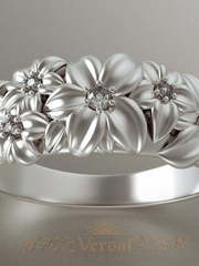 Помолвочные кольца VGPK0104 из Белое золото от Ювелирный Дом Версаль 2