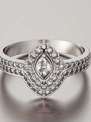 Помолвочное кольцо VGPK0086 из Белое золото от Ювелирный Дом Версаль 1