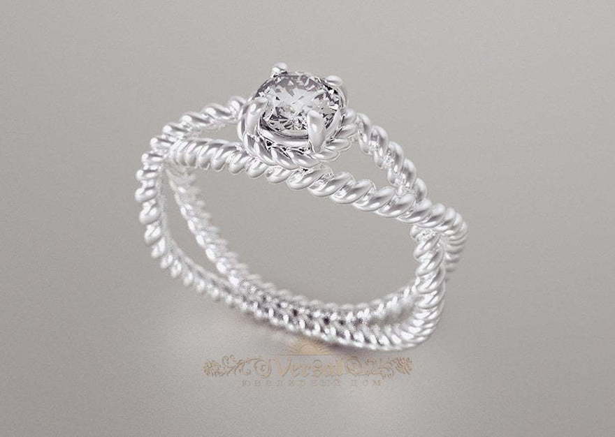 Помолвочное кольцо VGPK0105 из Белое золото от Ювелирный Дом Версаль 1