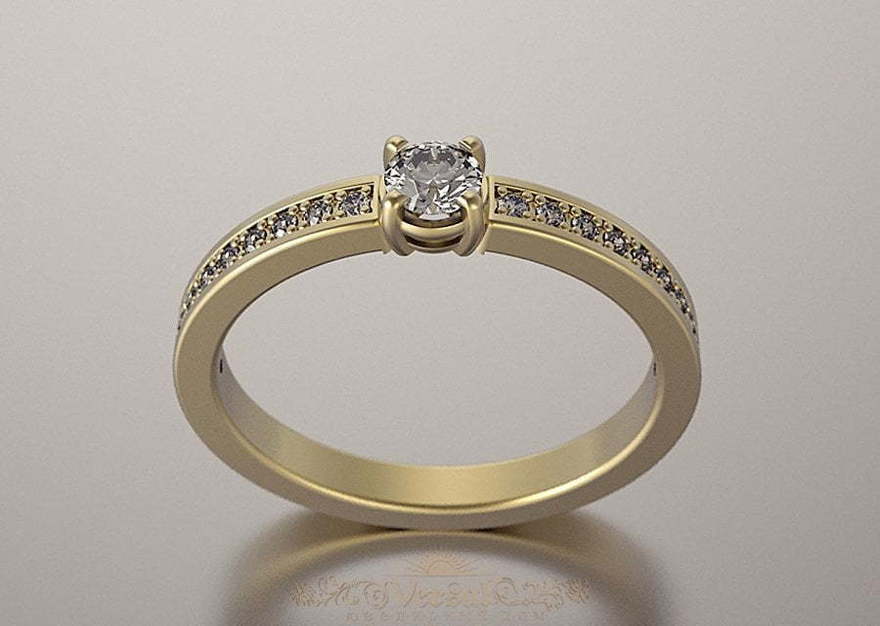 Помолвочное кольцо VGPK0091 из Желтое золото от Ювелирный Дом Версаль 1