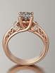 Помолвочные кольца VGPK0009 из Розовое (красное) золото от Ювелирный Дом Версаль 1